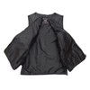 2Fit Men's Bullet Proof Style Motorcycle Biker Leather Vest-Black S-6XL