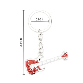 Gallkeat Y2K Electric Guitar Keyring, Cute Keychain, Aesthetic, Cool Keyring, Backpack Accessories