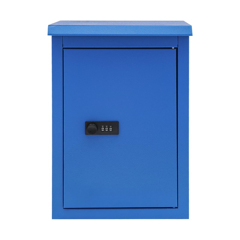 Wall Mount Key Lock Box with Combination Lock,Lockable Mailbox Hanging