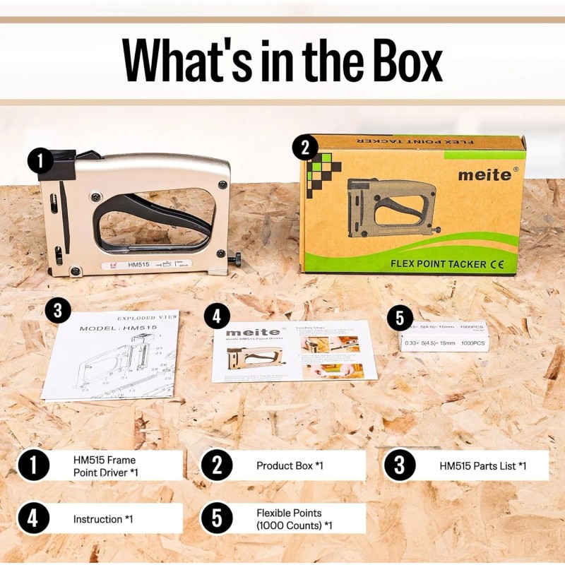 Point Drivers for Picture Framing with 1,000 Counts Flexible Point