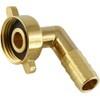 fittingteile Hose Nozzle with Wing Union Nut, Flat Sealing Brass