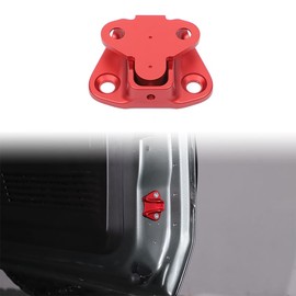 Tailgate Limiter for Hummer EV Accessories Aluminum Tailgate Latch Bumper Stop Striker Cushion Compatible with Hummer EV SUV 2024 2025 2026 Rear Trunk Door Latch Tail Gate Stopper Replacement (Red)