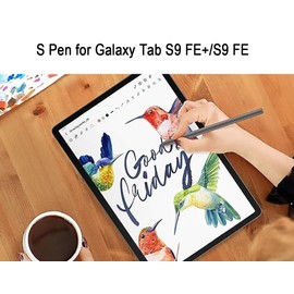 Tab S9 FE S Pen (4096 Pressure Sensor) Compatible with Galaxy Tab S9 FE+/S9 FE 2023 All Version Stylus Pen Touch S Pen with 5*Tips/Nibs (Silver)