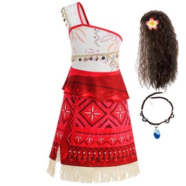iTVTi - Vestido de princesa para niña pequeña, aventura en el océano, Halloween, carnaval, cosplay, disfraz de 3 a 4 años (etiqueta 110)