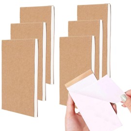Luxiremi 6 Pack Flip Book Blank,A7 Small Notepads Refills,50 Sheets Mini Pocket Notepad Small Notebook for Taking Notes and Reminders Organization Planning