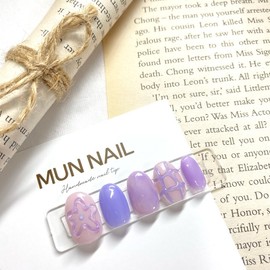 Plump Flower Nail Tips - Round / 통통 플라워 네일팁 - 라운드