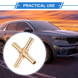 VekAuto 1 Pcs Cross Barb Fitting, Universal for Car