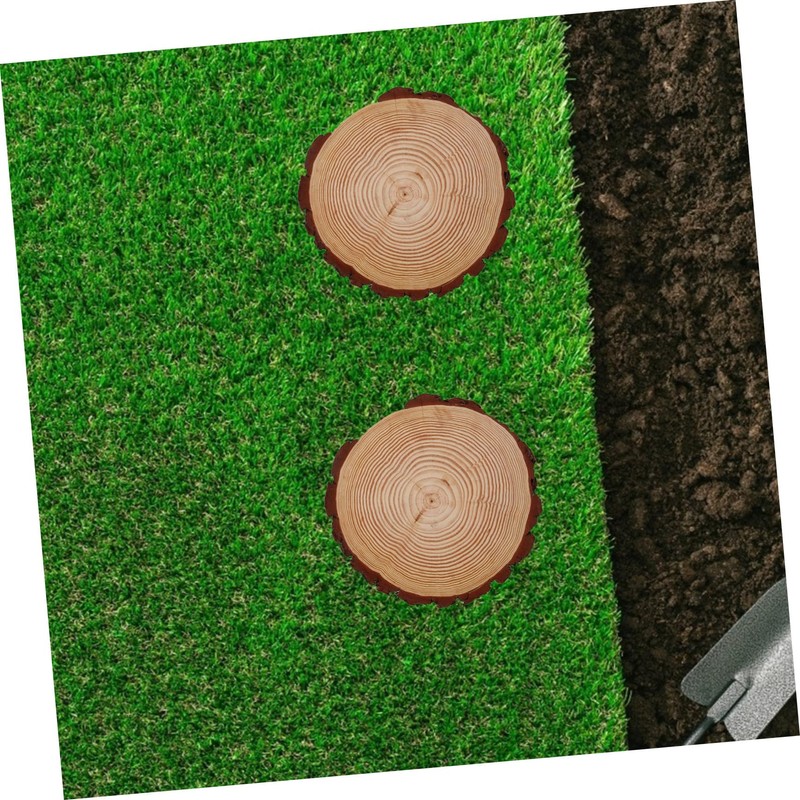 CIYODO 12 Garden Stepping Stones Outdoor Wooden Paving Artificial Stone