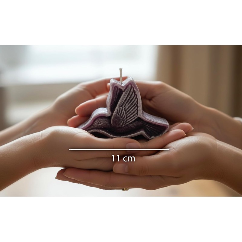 12 Velas en Forma de Colibrí Aromáticas Gardenia Lavanda Recuerdos