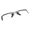 4Pcs Glossy Black Front Bumper Fog Light Eyebrow Cover Trim