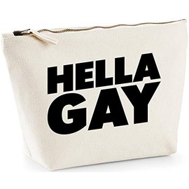 Hippowarehouse Hella Gay printed make up cosmetic wash bag 18x19x9cm