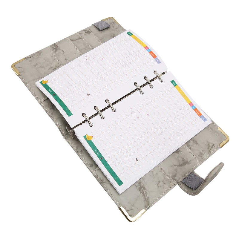 Budget Binder with Cash Envelopes PU Leather Marbling A6 Money