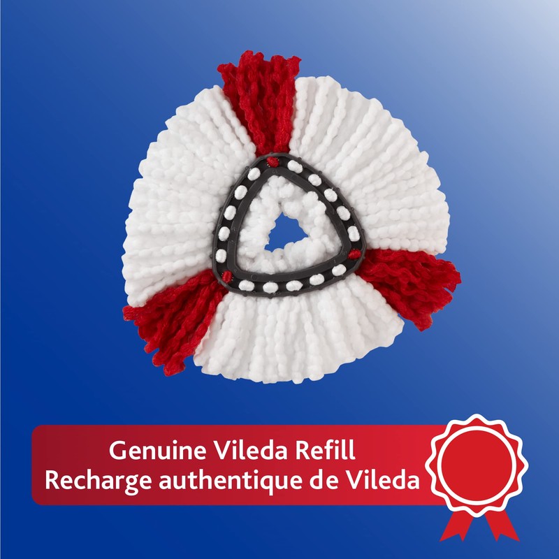 Vileda 2-in-1 EasyWring Power Mop Head Refill | Removes Tough