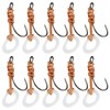 Be In Your Mind 10pcs Size 10 Barbless Pre-Tied Hook