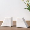 Navaris Marble Bookends Set of 2, Unique and Modern Bookends
