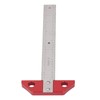 T Square Ruler 8in Drawing Metal Woodworking Layout Measuring Scriber