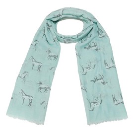 Jonglory Cotton Blend Crinkle Vintage Soft Scarf with Fringed Edges,linen scarf,shawl,travel scarf，horse scarves (Green)