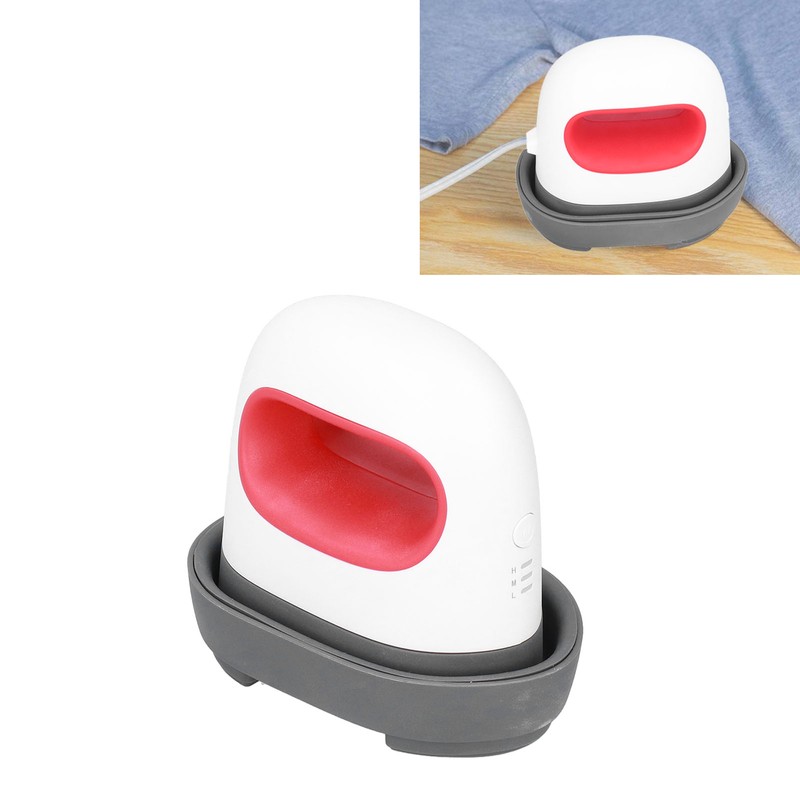 Ironing Machine Red Mini Portable Automatic Temperature Sensing Heat Press