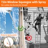 4 in 1 Window Squeegee with Water Tank,Window Cleaner Tool