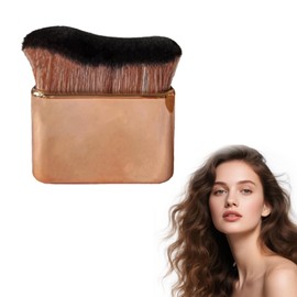 Tanning Brush,Self Tan Brush,Soft Brush Portable Self Tanning Brush Self Tanner Face Brush Self Tan Applicator Makeup Brushes For Body & Leg Makeup,Rose Gold