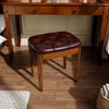 MODERION Vanity Bench with Upholstered, Modern Luxury Wood Stool,Ottoman Shoe