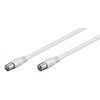 Goobay 66615 Antenna cable (class A >85 dB) 2x shielded