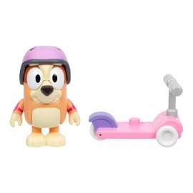 Chat Mates Bingo with Scooter. Press Bingo's Nose and Hear 10 of Her phrases, This Figure Stands at 13cm Tall and Includes Her Scooter and Helmet, With Articulated Arms and Legs