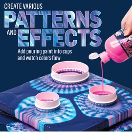 FolkArt Drizzle Open, Set of 6 Circle Cups for DIY Paint Pouring Arts and Crafts Projects, 61852, White