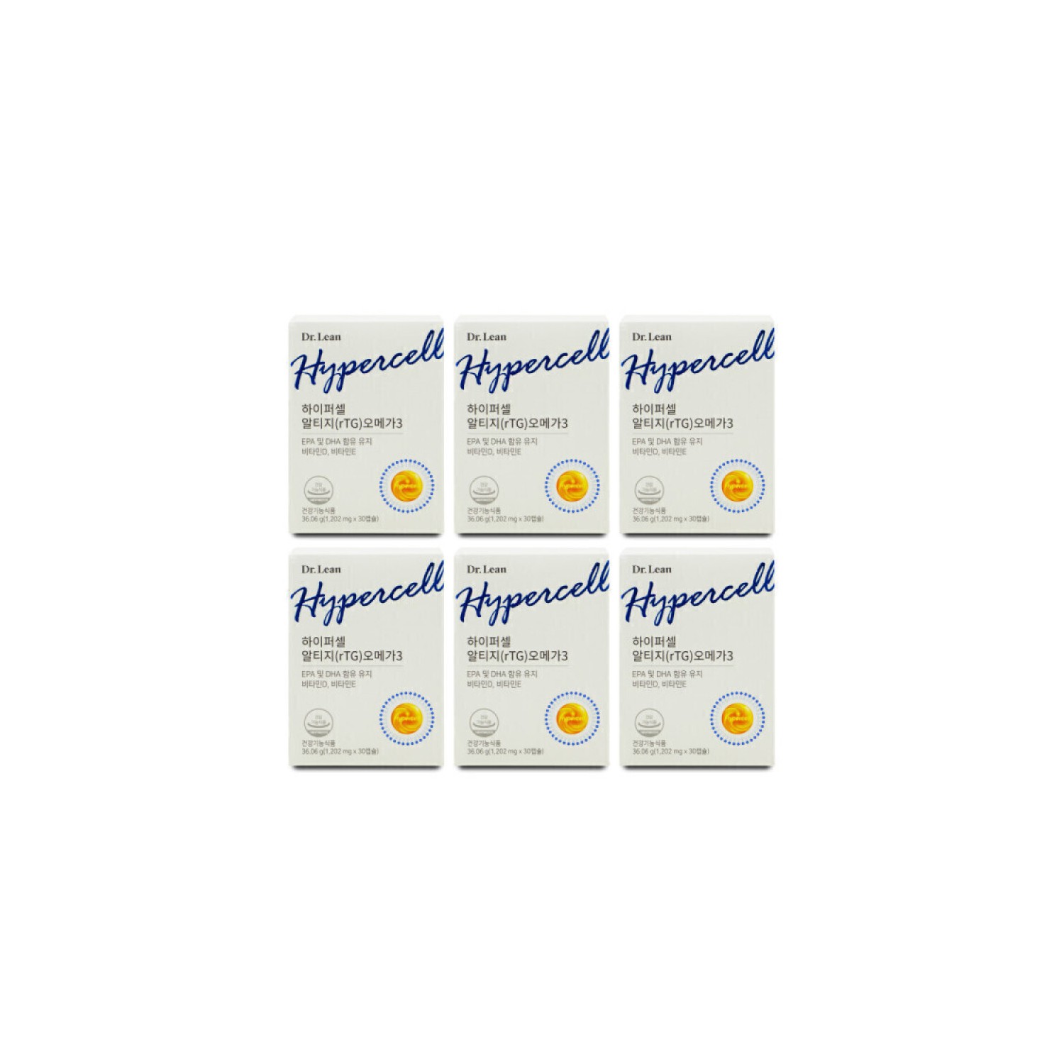 Dr.Lin Hypercell RTG (rTG) Omega 3 1202mg x 30 capsules x 6 boxes I ...