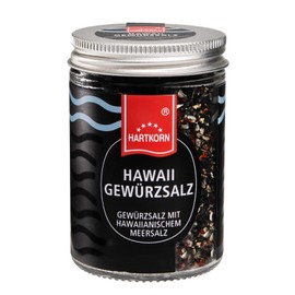 Hawaii Spice Salt - 95 g in Gourmet Glass by Hartkorn - Resealable and Refillable