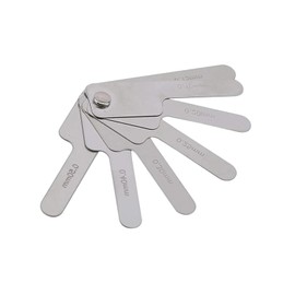 Silver Dental Orthodontic Interproximal Enamel Reduction Stainless Steel for Ipr Gauge Ruler 0.1-0.5 Mm, Metric and Imperial Measuring Tool, Personal Orthodontic Supplies