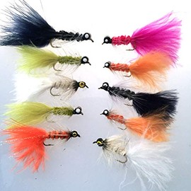 BestCity Fly Fishing Weighted Dog Nobbler Selection 10 FLIES #63