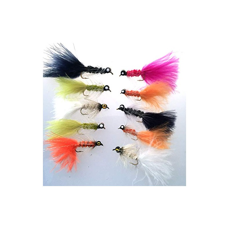BestCity Fly Fishing Weighted Dog Nobbler Selection 10 FLIES #63