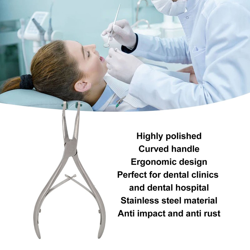 Dental Crown Pliers Splitter Stainless Steel Orthodontic Temporary Teeth Removal