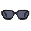 LJCZKA Sunglasses Women's Vintage Square Men's Rectangular Sunglasses Thick Frame