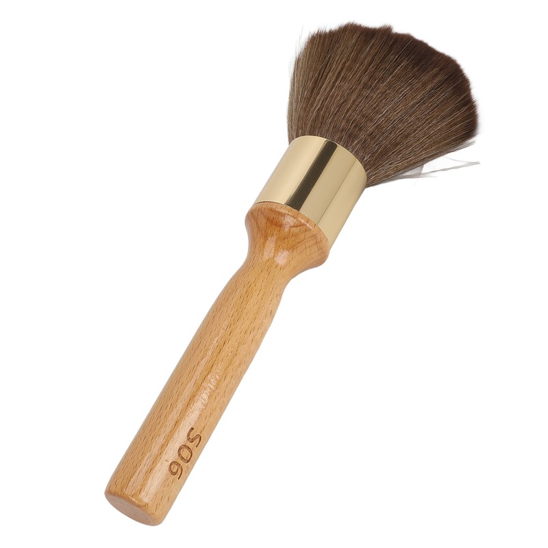 Neck Duster Brush Beech Wood Ergonomic Handle Portable Broken Hair