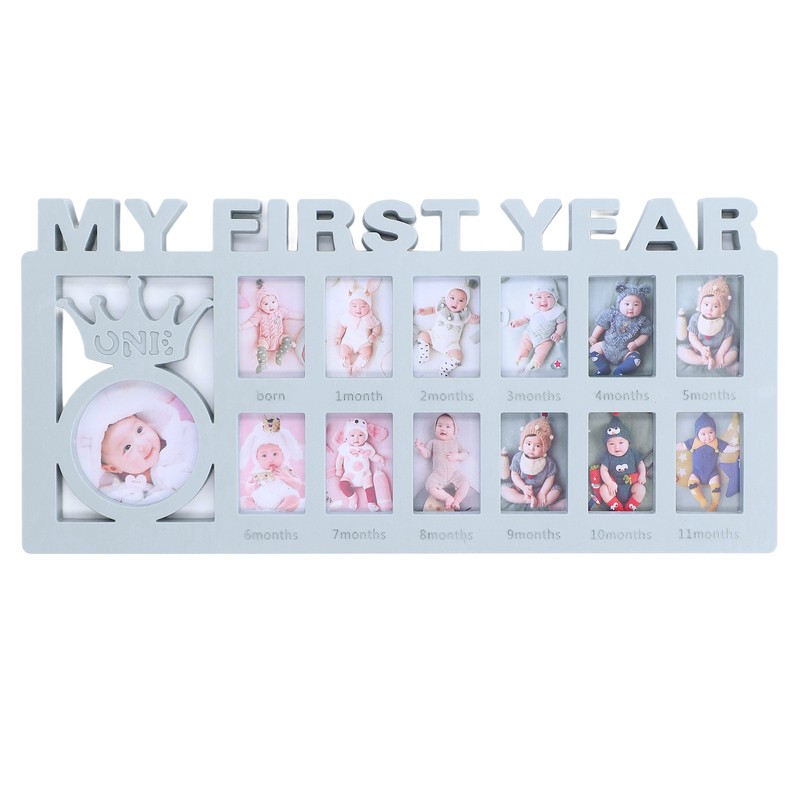 Newborn Photo Frame Durable Polished 12 Small Picture Frames Record
