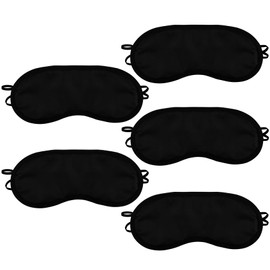10 Pcs Eye Masks, Sleeping Mask Lightweight Shade Blindfold, Eye Covers for Sleeping Travel Sleep Party Games, Unisex (Black)
