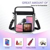 AIMALL Transparent PVC Messenger Bag with Adjustable Strap, Zipper Closure,