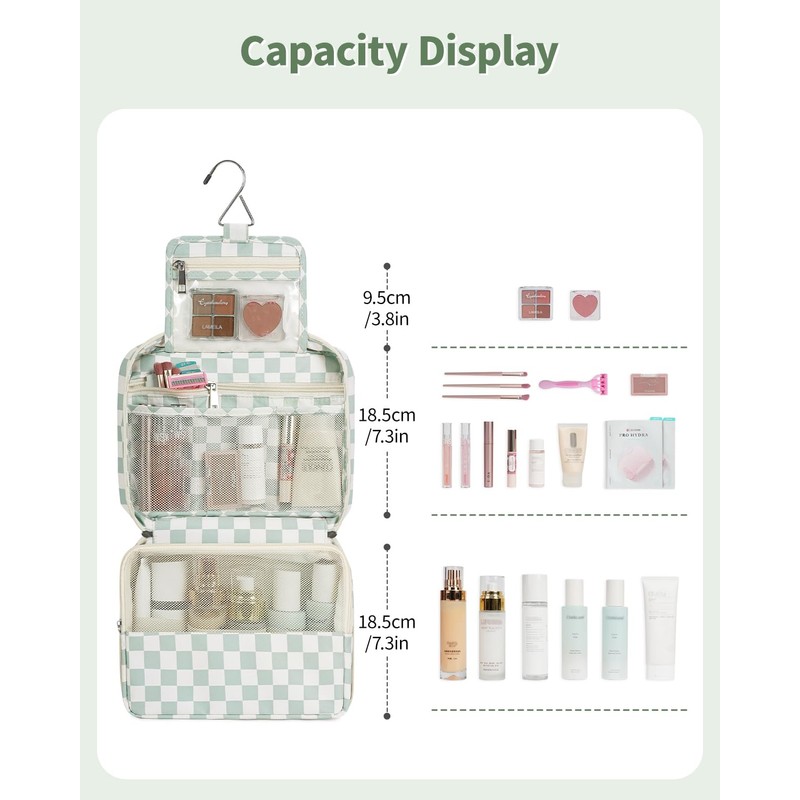 Travel Hanging Toiletry Wash Bag Makeup Cosmetic Organizer for Women