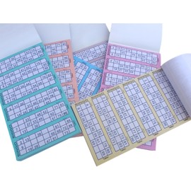 CareStarz 2X 600 Bingo tickets Books for Bingo Game - 600 jumbo Bingo tickets - Fun bingo books 6 game for kids - bingo books 1 – 90