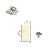 Emuca - Pack of 2 X91 Full Overlay Hinges Opening