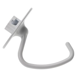 vhbw Dough Hook Replacement for Whirlpool 488000510811 for Food Processor - Mixing Hook, 14.5 x 12 cm, Aluminium White