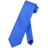 Vesuvio Napoli NeckTie Solid ROYAL BLUE Metallic Color Design Men's