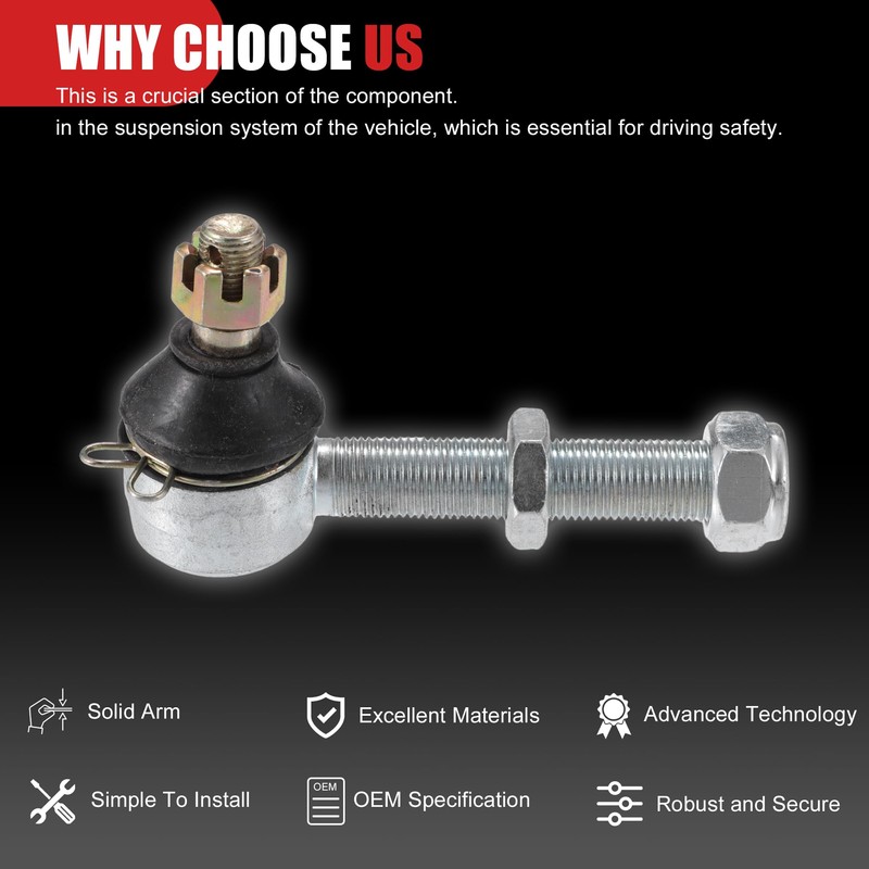X AUTOHAUX M12x1.25 Left Right Ball Joint Fit for 150CC