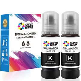 Black Sublimation Ink for Epson 1800 ET2803 ET2850 ET2720 ET2760 ET4800 ET15000 Heat Press Transfer Ink