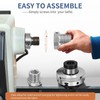 Woodworking Lathe Spindle Adapter Stainless Steel Lathe Headstock Reducing Sleeve
