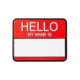 Crocs Occupation Shoe Charms| Jibbitz, Hello My Name is, One Size