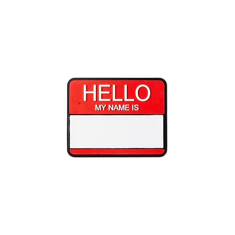 Crocs Occupation Shoe Charms| Jibbitz, Hello My Name is, One