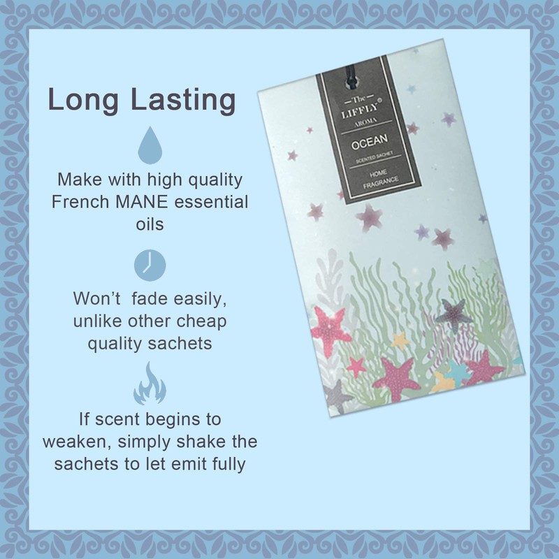 LIFFLY 14 Packs Scented Sachets Bag for Drawers and Closets